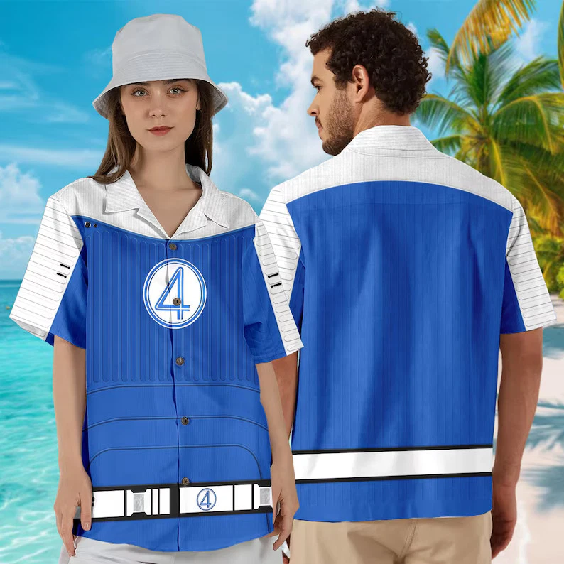 Disney Fantastic Four First Steps Ben Grimm Thing Hawaiian Shirt