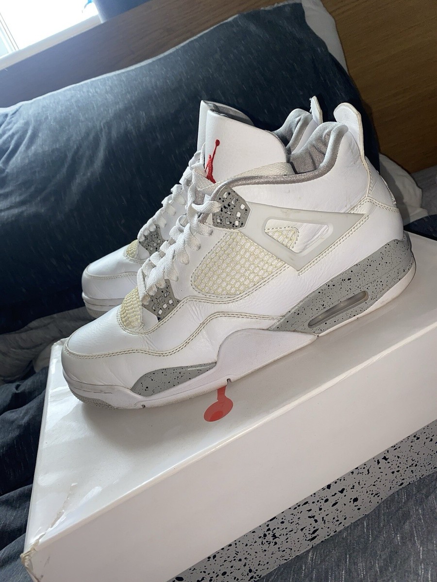 air jordan 4 white oreo size 9