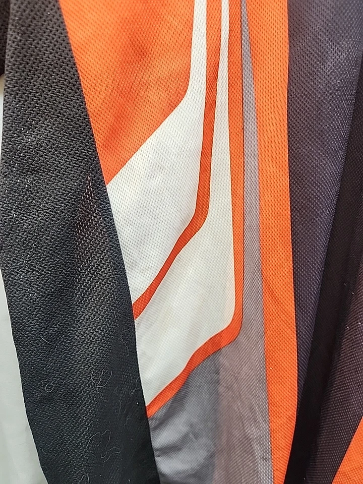 *Answer Racing Motocross Longsleeve Size Large Orange Black White Padded Elbows* - Image 4 of 4