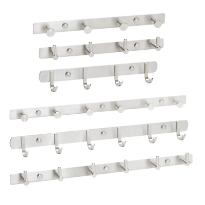 Hakenleiste echt Edelstahl Wandhaken Wandgarderobe Handtuchhalter Wandgarderobe