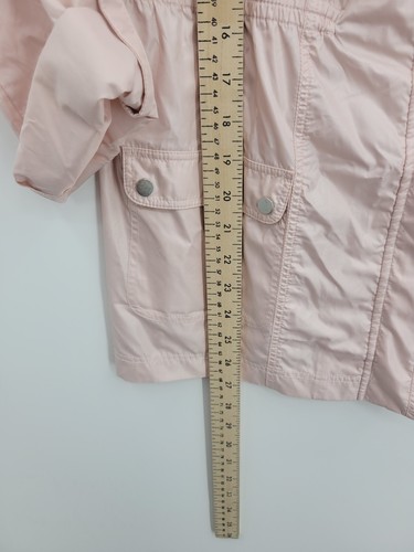 Chicos Zenergy Jacket Womens Small 0 Pink Zip Up Big Collar Active Outdoor - Picture 8 of 10