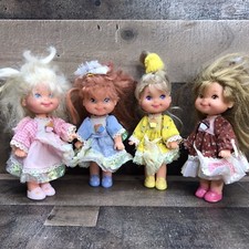 Vintage Cherry Merry Muffin Dolls Mattel 1988 lot of 4 Figures No Accessories
