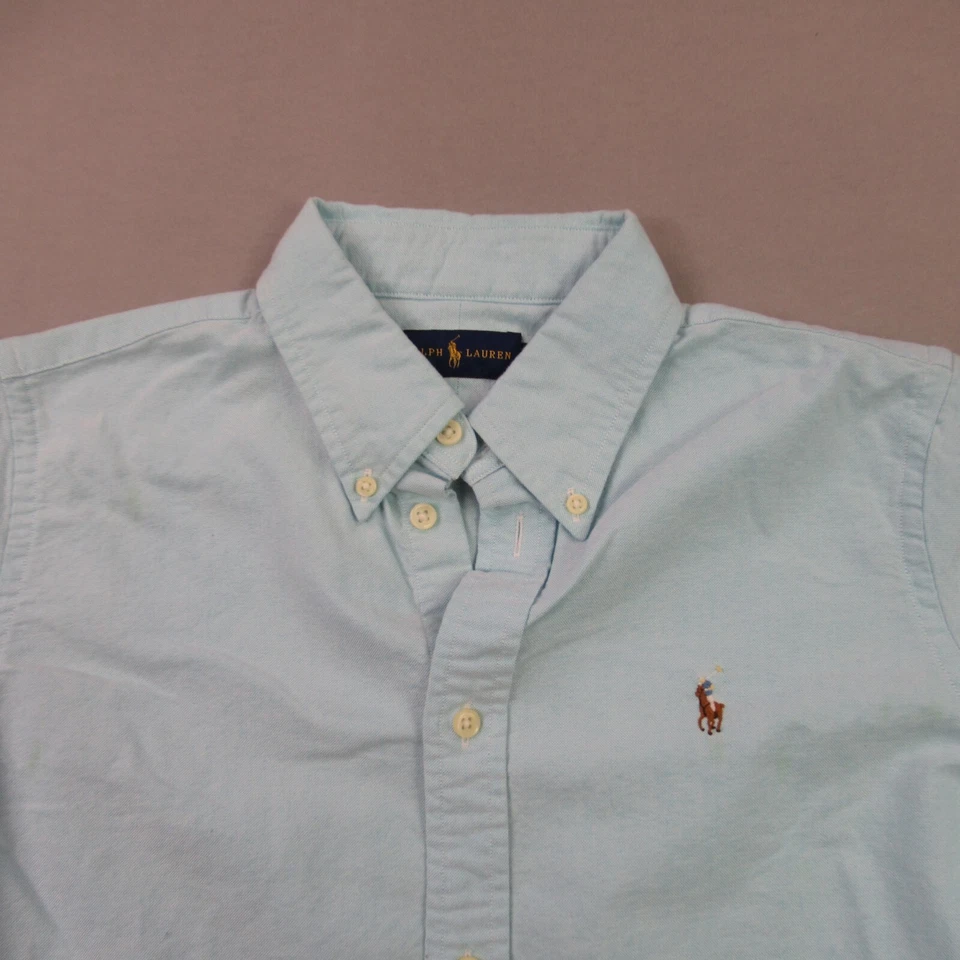 Polo Ralph Lauren Shirt Boys Medium Short Sleeves Outdoors Green Lightweight - Image 3 of 4