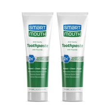Smartmouth Premium Zinc Ion Toothpaste Mild Mint Flavor, 6 Ounces 2 Pack