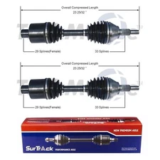 For Dodge Ram 1500 4WD 2002-2005 Pair of Front CV Axle Shafts SurTrack Set