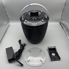 Brookstone Boom Bucket Portable Speaker System iPod TESTED - WORKS - READ