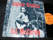 Wild BEATNIK Era LP Cover LYRICA EROTICA Ed McCurdy SCARCE Prestige Van Gelder
