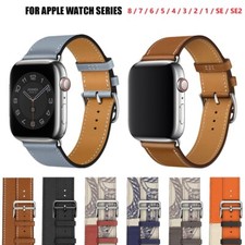 Real Leather Smart Casual iWatch Band Strap Apple Watch 38/42/46/49mm S10 Ultra