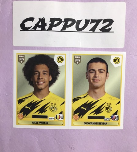 WITSEL-REYNA 179 a-b (B.Dortmunt) FIGURINE STICKERS FIFA 365 PANINI 2020 - Bild 1 von 2
