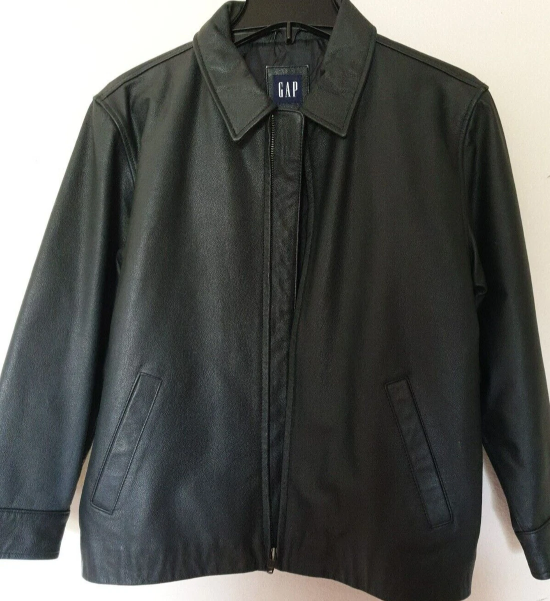 Gap Black Leather Outer Shell Coats, Jackets & Vests for Men for