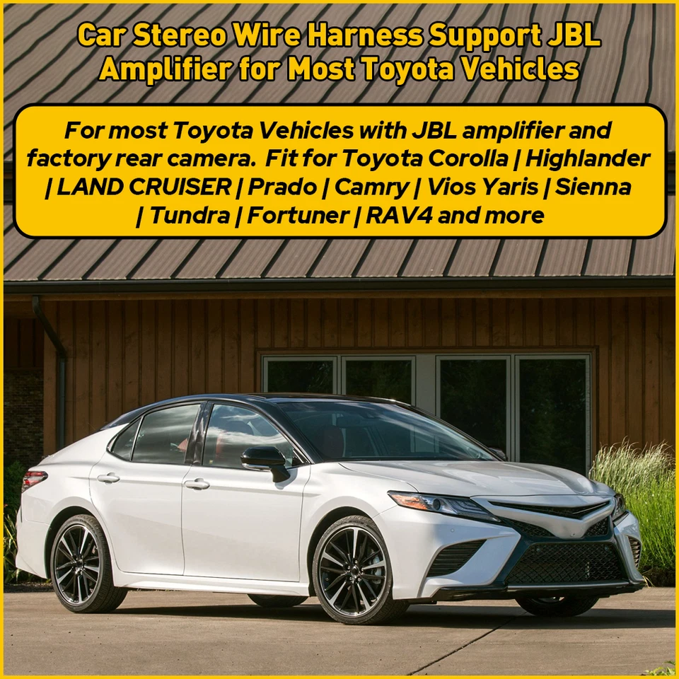 For Toyota Car Stereo Radio Power Harness Cable USB Adapter Support JBL AMP -NEW - Image 3 of 4