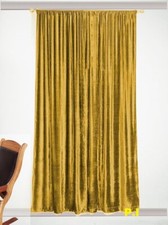 Fascination Royal 100 Thick Cotton Velvet Lined Curtain Rod Pocket 54W X 95L 