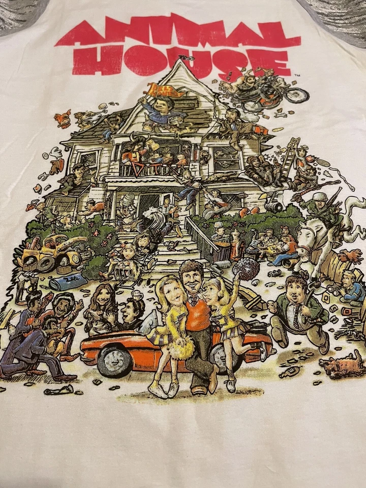 Animal House Graphic White Tank Top Sleeveless Shirt - Image 2 of 3