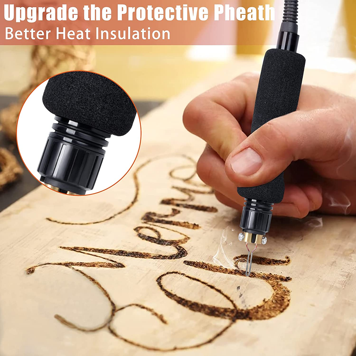 Macchina Per Pirografia 60W - Con Display LCD, 33 Punte, Per Legno, Pelle E Zucca, 2 Penne - Foto 8