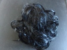 Imsco Doll wig sz9 Black long wavy hair. NOS Full Cap