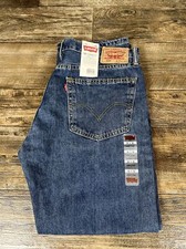 NWT VTG Levi's 505 Regular Fit Straight Leg Jeans Men's 36x30 Red Tab Y2K