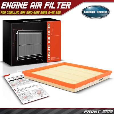 New Engine Air Filter for Cadillac SRX 2010-2016 Saab 9-4X 2011 2.8L 3.0L 3.6L