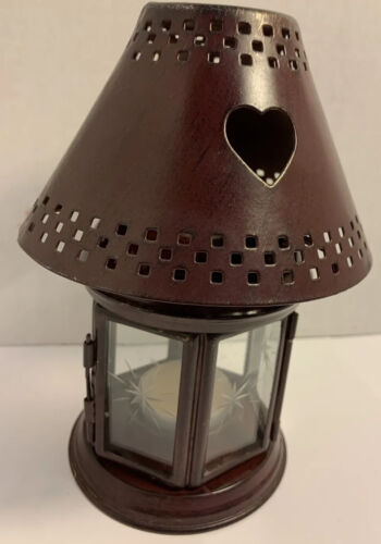 Metal Tea candle lantern . - Picture 4 of 8