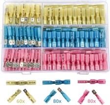 220PCS Heat Shrink Spade Male Female Electrical Wire Terminals Connectors Kit