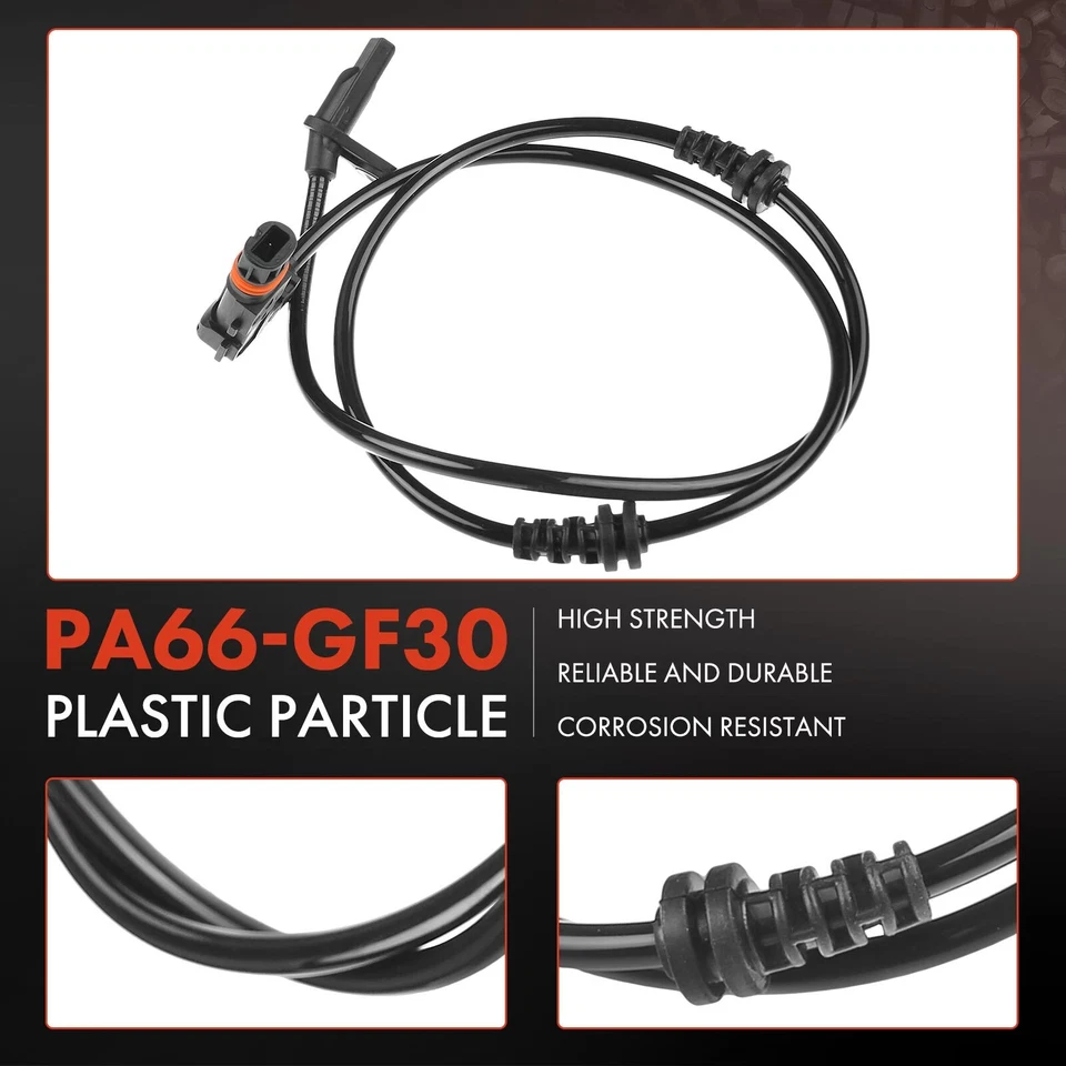 Sensores de velocidad de rueda ABS delanteros 2 piezas para Mercedes-Benz W204 C300 X204 GLK350 Foto 4 de 4