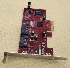 Addonics I103-00E AD2SA3GPX1 PCIe 2-Port SATA RAID Controller Card