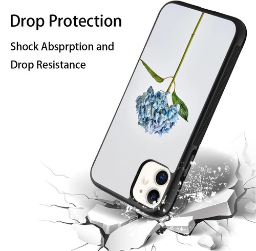 Plastic TPU Cover For iPhone SE XS XR Max 5 6 7 8 Plus Nantucket Hydrangeas blue - Picture 24 of 25