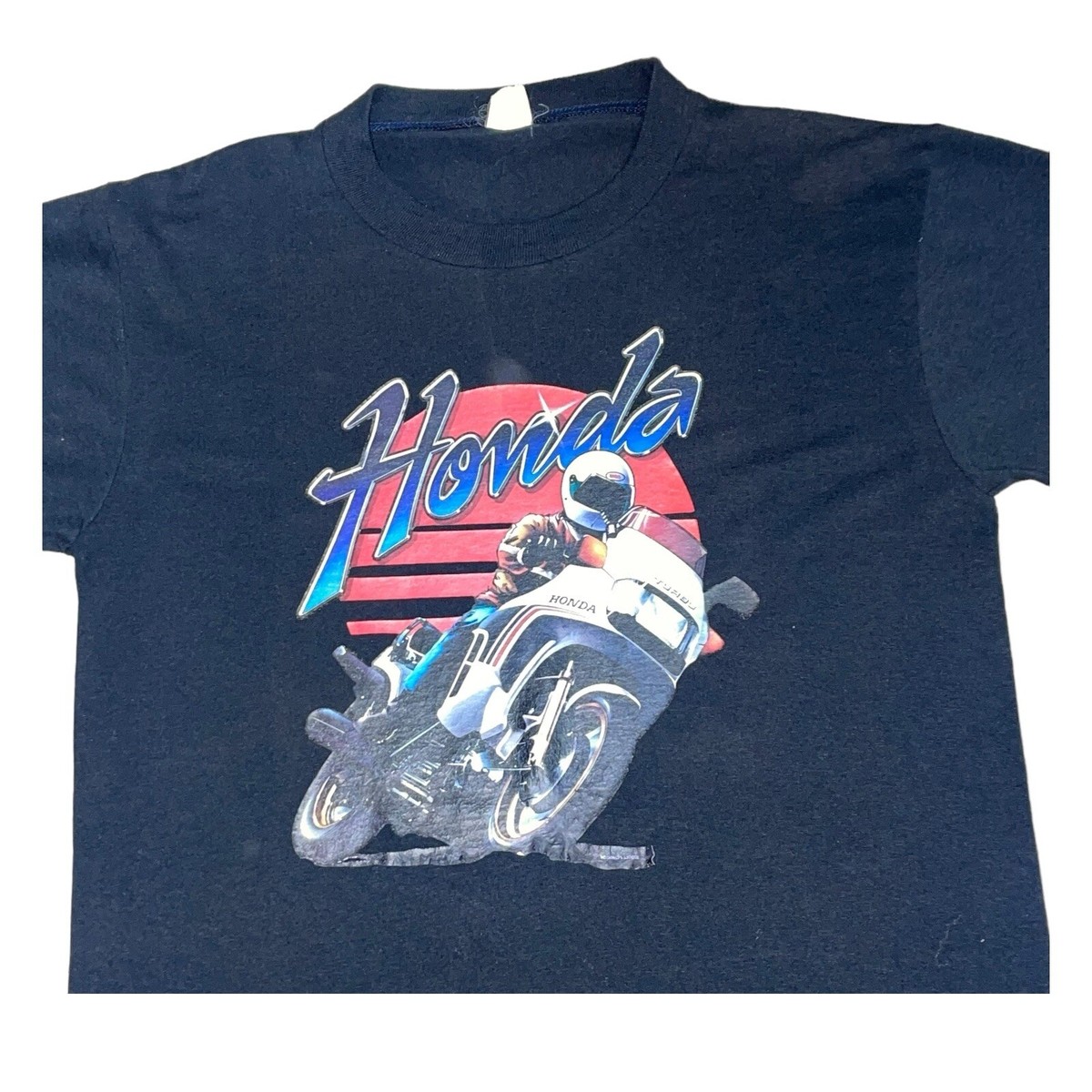Tシャツ・カットソー HONDA MOTORCYCLE I Love Honda Ringer TshirtYelloew 1964 Honda Brand Tee – Vintage Culture