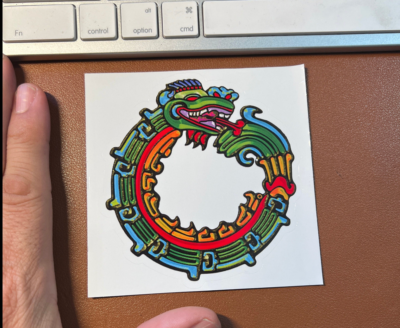 #ad Decal Quetzalcoatl the Feathered Serpent Aztec God Sticker Vinyl Mexica 4quot;#30 $1.50