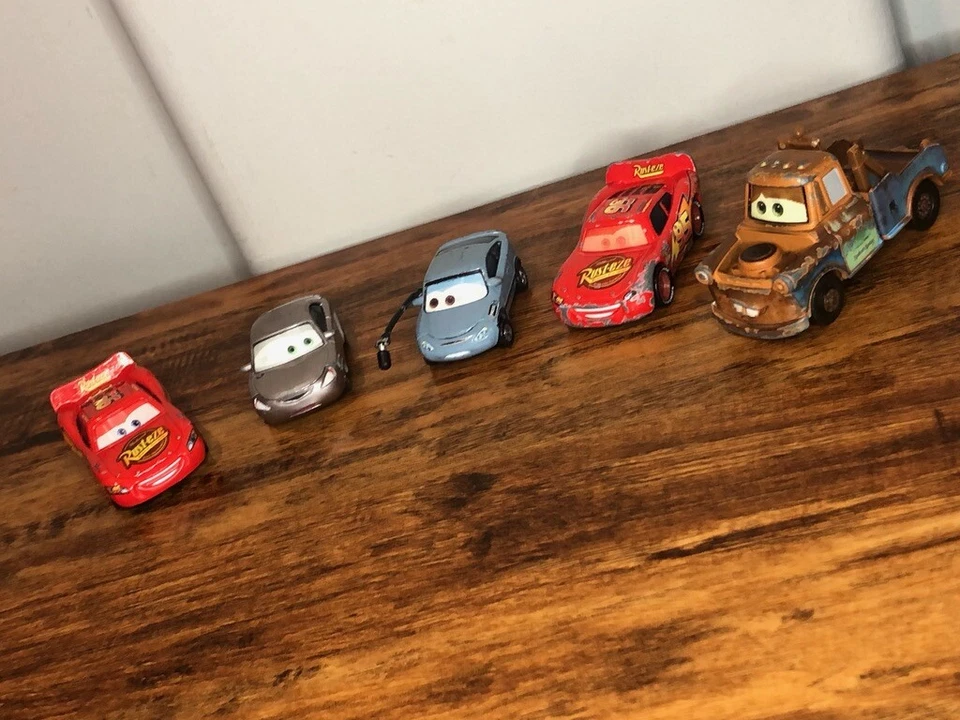Disney Pixar Coches Diecast Ojos Lenticulares Lote 5 Rayo McQueen Tow Mater 1:55 Foto 3 de 4