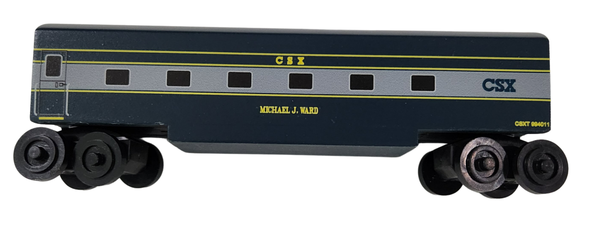 Wooden Whittle Shortline Railroad CSX Passenger Car Michael J