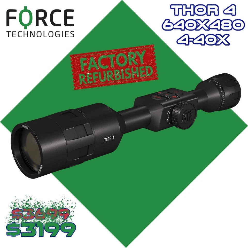 Mira para rifle térmico ATN Thor 4 640 4-40x restaurada