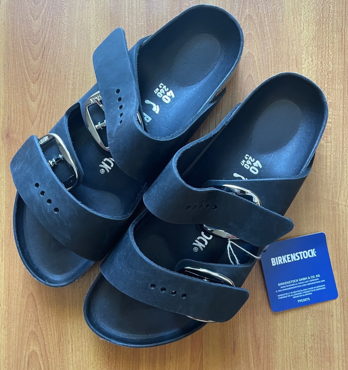 専用BIRKENSTOCK ARIZONA BIG BUCKLE 38アリゾナ黒 Birkenstock Women's Arizona Big Buckle Silver Buckle Oiled