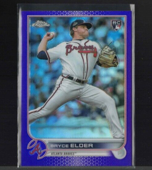 Bryce Elder Rookie RC 2022 Topps Chrome Update #USC37 Purple Refractor Braves