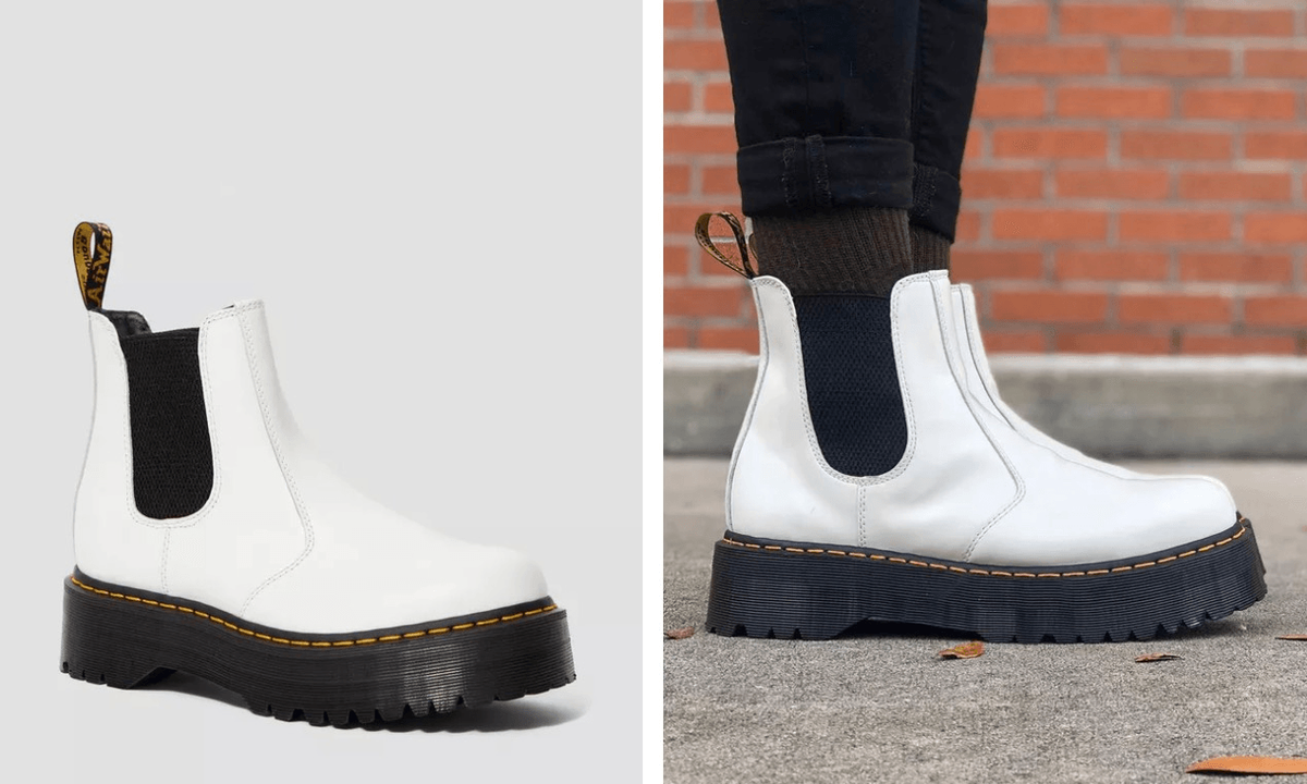 Dr. Martens 2976 SMOOTH LEATHER PLATFORM CHELSEA BOOTS MEN SIZE 10 Dr. Martens 2976 SMOOTH LEATHER PLATFORM CHELSEA BOOTS MEN  main image 2