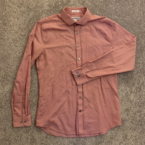 Express Mens Extra Slim Fit Button Up 