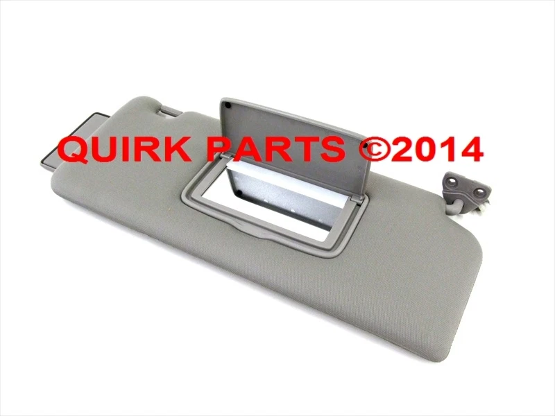 2004-2014 Nissan Titan & Armada Right Passenger Grey Sun Visor w/ Mirror OEM NEW