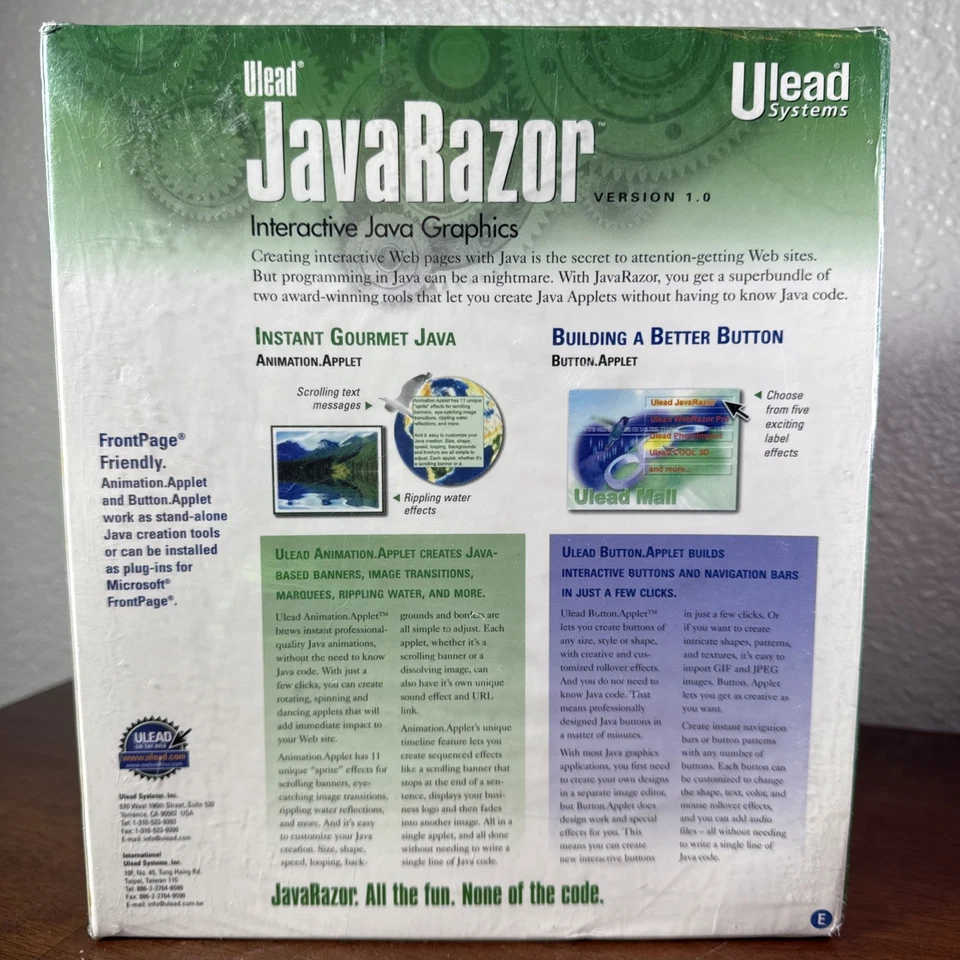 Ulead Java Razor 1.0 Interactive Java Graphics: NOS Sealed - Image 2 of 4