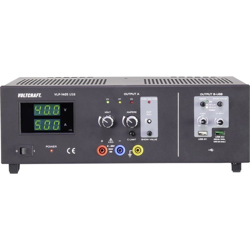 VOLTCRAFT ESP-3010 Labornetzgerät, Einstellbar 0 - 30 V/DC 0 - 10 A 300 W Steckanschluss 4 Mm Schmale Bauform Anzahl Aus 2568196