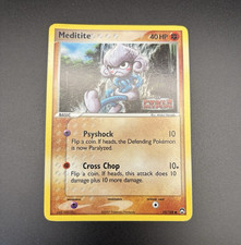 Pokémon Meditite Power Keepers Reverse Holo Common 40HP 55/108 English 2007 on eBay