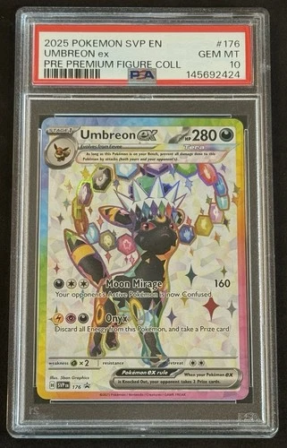 PSA 10 Umbreon ex SVP 176 Black Star Promo Prismatic Evolutions
