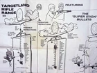 Vintage 1968 Marx Targetland Rifle Range-Original Large sheet Instruction Manual