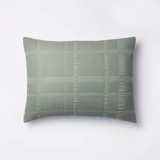 Standard Waffle Matelasse Quilt Sham Light Teal Green - Threshold designed with