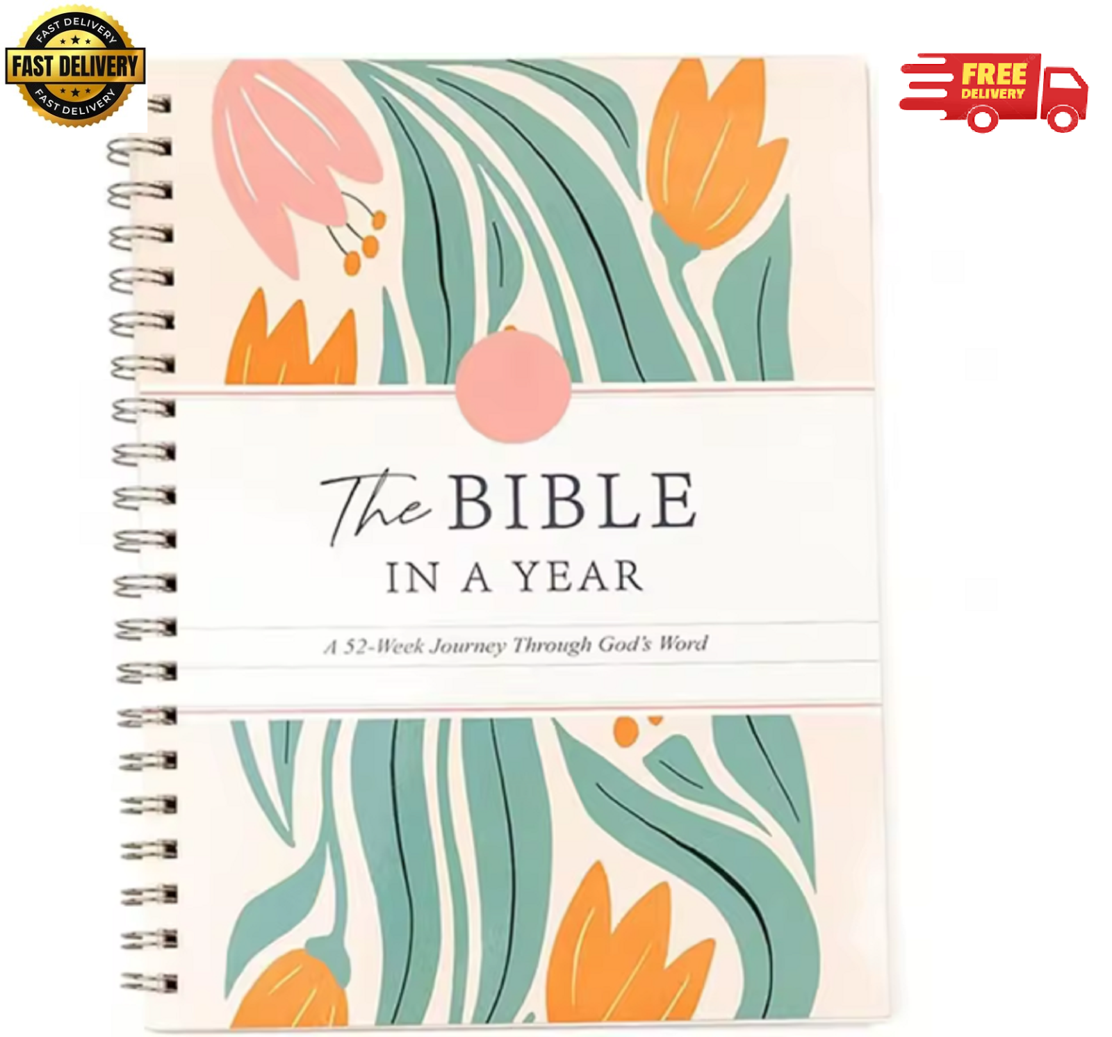 The Bible In A Year A 52-Week Study Spiral Bound Gods Word Plan for Women
