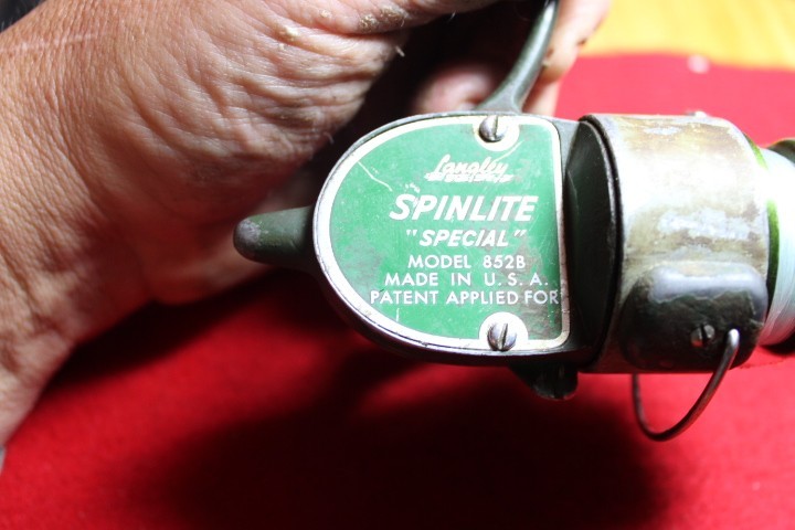 Langley, Spinlite,Special ,very old, fishing reel.