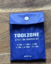 TOOLZONE - BA sizes - set of 6 x Open Ended Spanner Set .  0 - 11 BA 