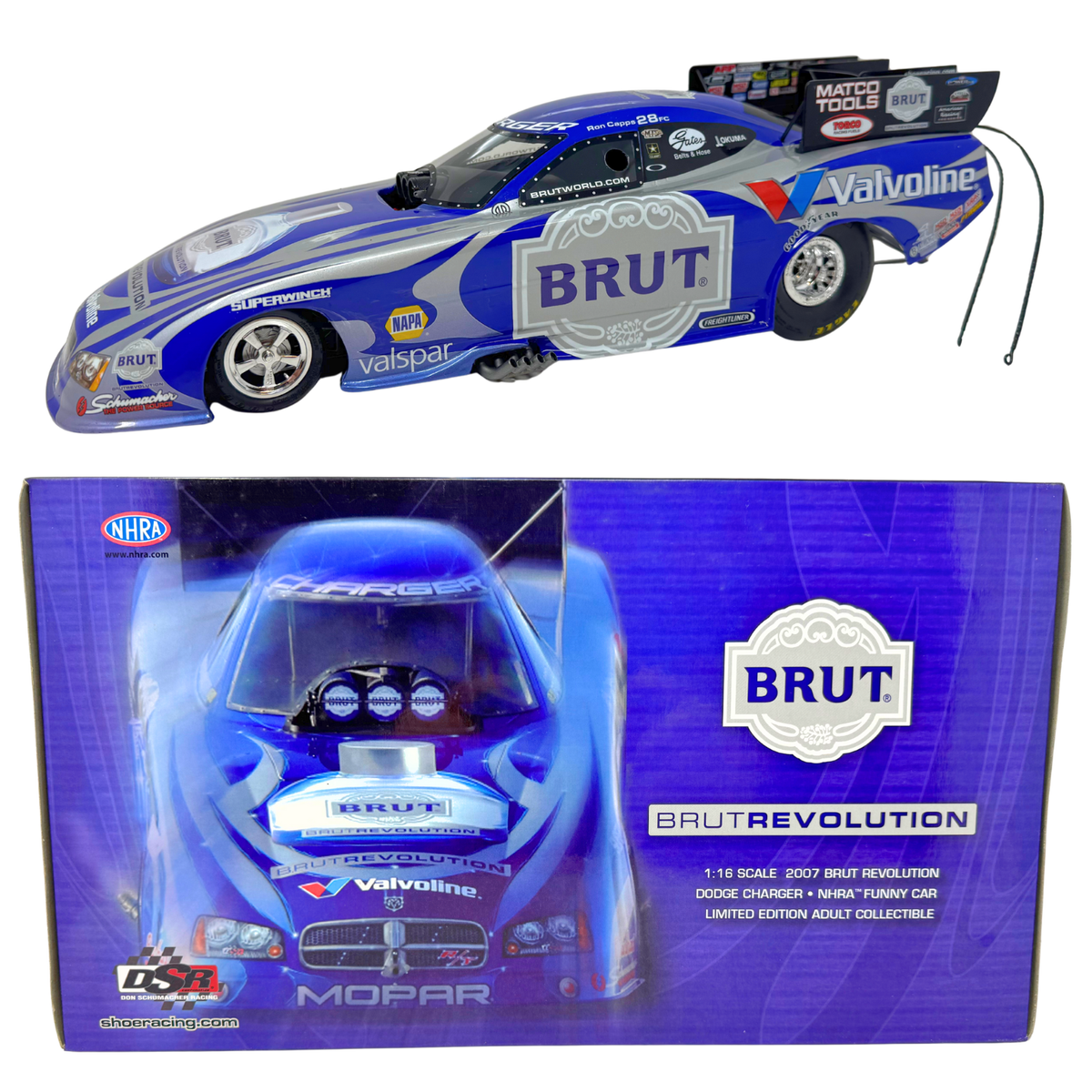 Milestone Ron Capps NHRA Brut Revolution Dodge Charger Funny Car 1