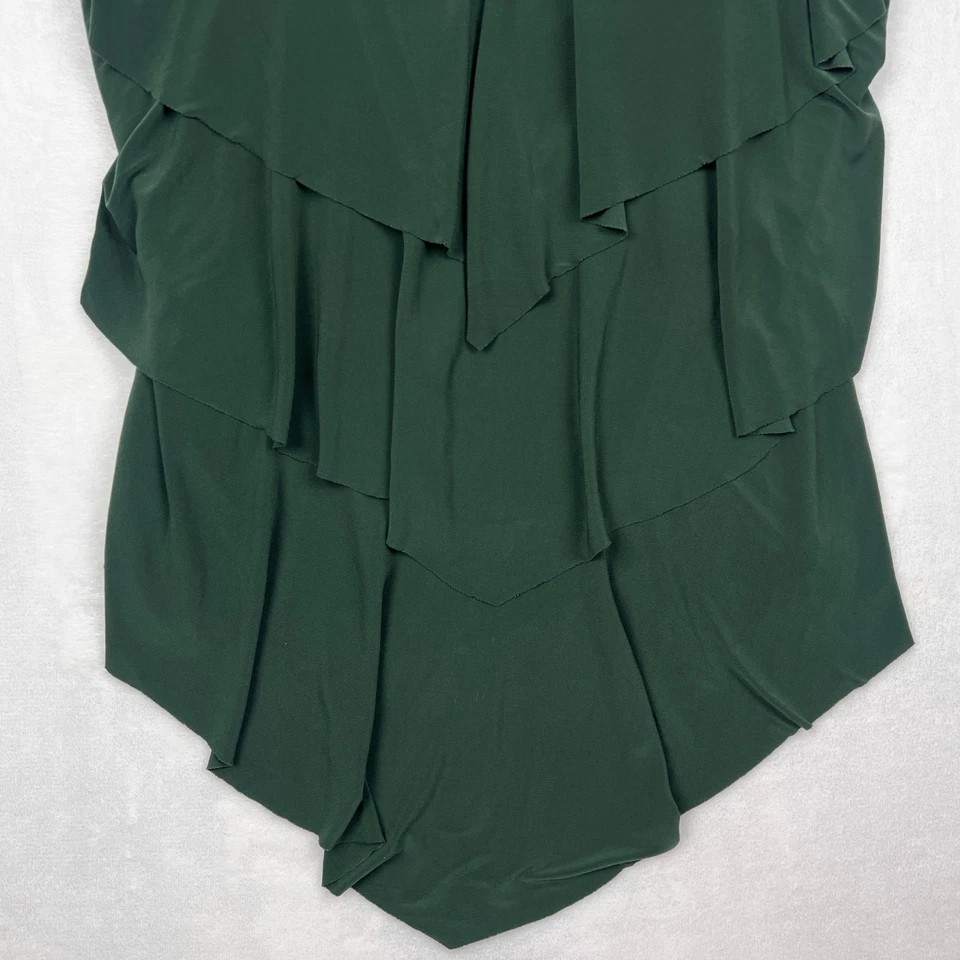 Magicsuit Rita Tankini Top Mujer EE. UU. 16 Verde Traje de Baño Cuello en V Volantes Foto 3 de 4