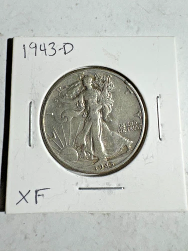 1943-D Walking Liberty Half Dollar 50C in XF Condition