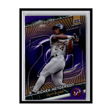 Topps 2025 Pristine Rickey Henderson Perseverance #P-2 /99 Oakland Athletics