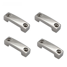 Lot de 4 plaques de presse à sangle en acier inoxydable 316 pour applications m
